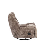 Relaxfauteuil - Bruin - Verstelbaar - Draaibaar - Schommelfunctie Recliners Starfurn