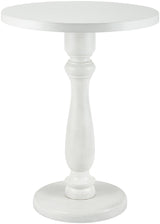 Ronde Bijzettafel Adamsville Rond 50 cm – Massief Mindi Hout – Landhuisstijl Bijzettafels Knuska