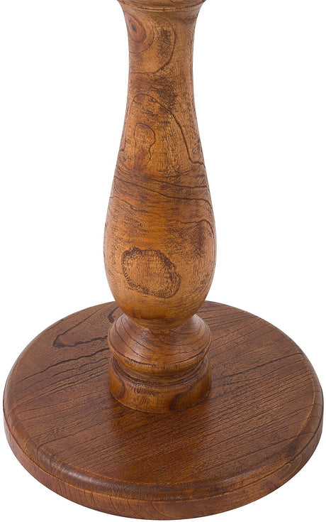 Ronde Bijzettafel Adamsville Rond 50 cm – Massief Mindi Hout – Landhuisstijl Bijzettafels Knuska