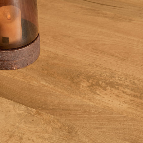 Ronde eettafel van naturel mangohout, 140 cm, met matrixpoot, foto 3