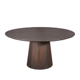 Ronde eettafel van bruin mangohout, Ø 150 cm, foto 4