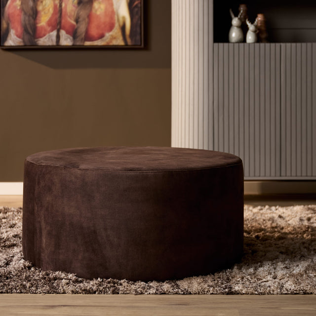 Ronde hocker - Bruin - Adore 108 - 80 cm Ottomans Starfurn