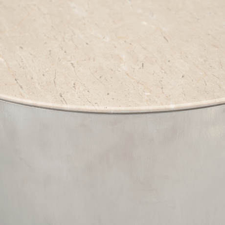 Ronde salontafel van Botticino marmer, Ø 45 cm, foto 4