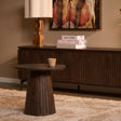 Ronde salontafel van bruin mangohout, Ø 50 cm
