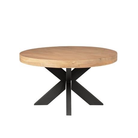 Ronde salontafel van naturel mangohout, 80 cm, foto 4