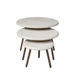 Ronde salontafelset Ohio Zand Mangohout 70 cm Starfurn