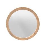 Ronde spiegel Dide Naturel Mangohout 80 cm Starfurn