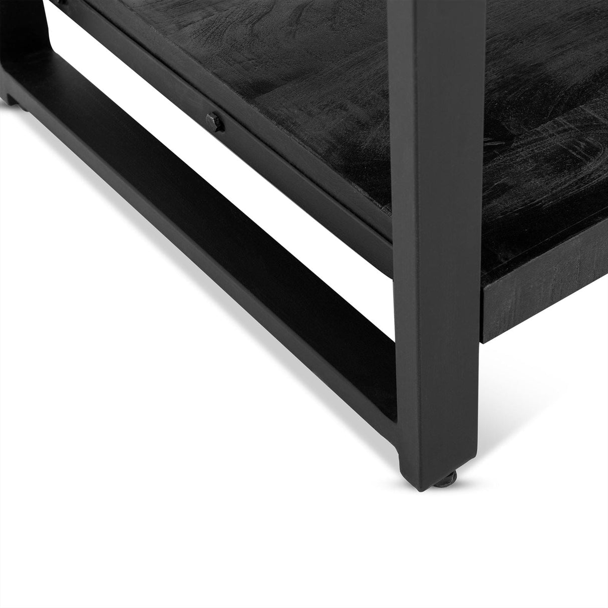 Salontafel Britt Zwart met Legplank 110 Benoa