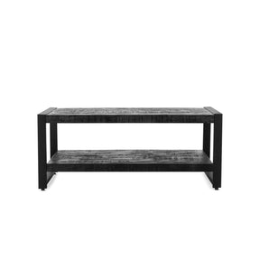 Salontafel Britt Zwart met Legplank 110 Benoa