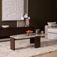 Salontafel - Bruin - Marmer - Mangohout - 130 cm - Organisch Coffee Tables Starfurn