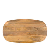 Salontafel Deens Ovaal Runa met Houten Onderstel 130 Benoa