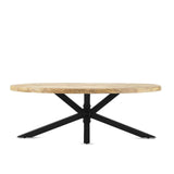 Salontafel Ellips met Spiderleg 130 Benoa