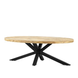 Salontafel Ellips met Spiderleg 130 Benoa
