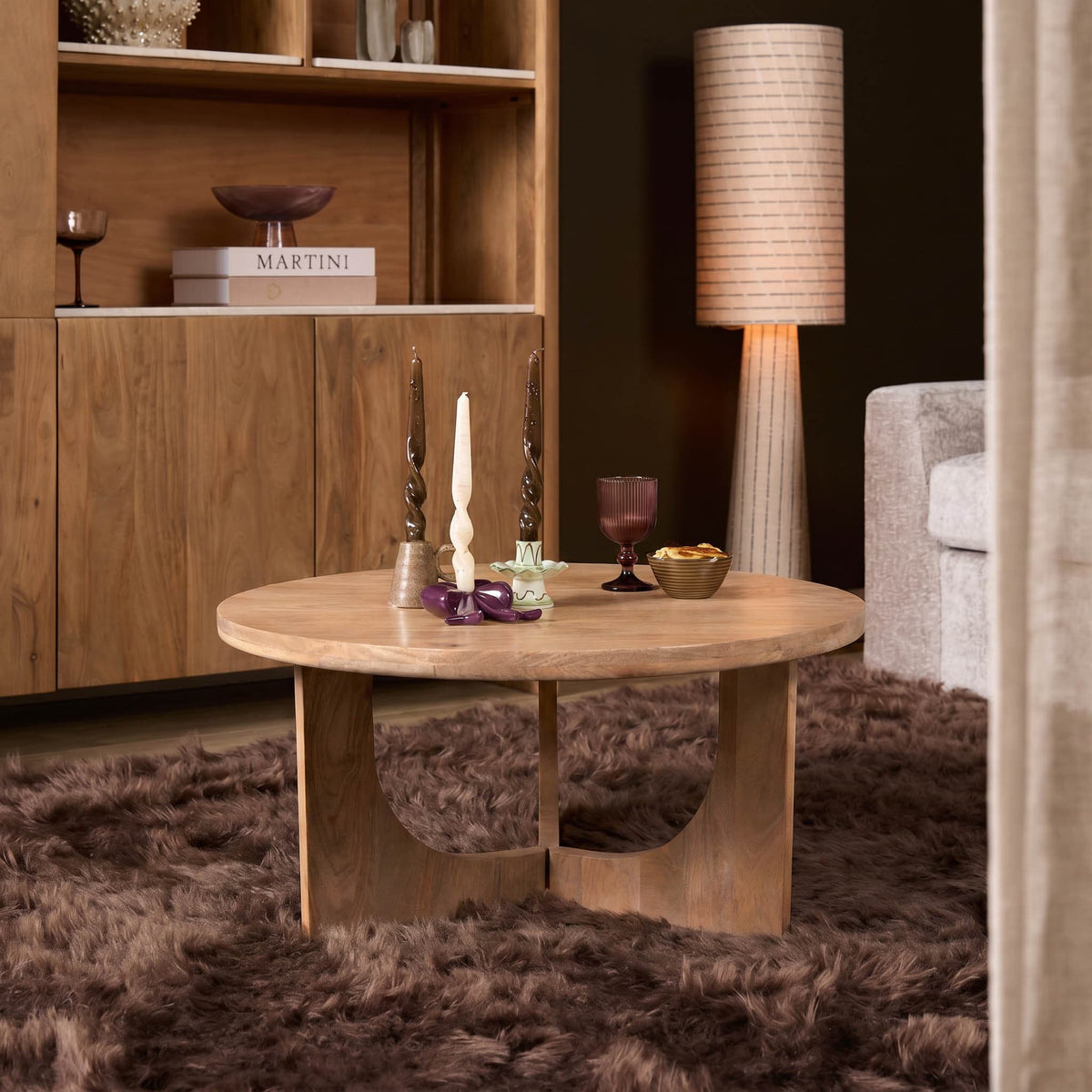 Salontafel Guus Naturel Mangohout 80 cm Starfurn