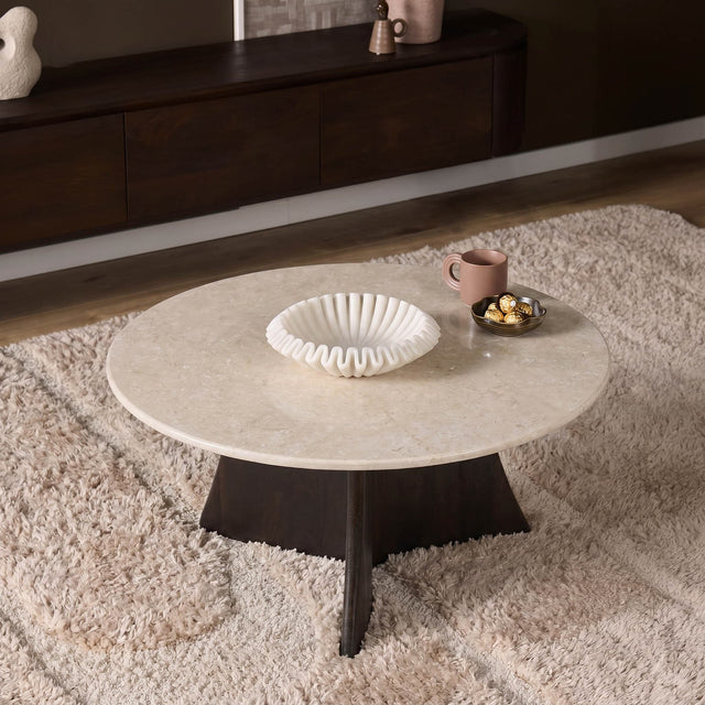 Salontafel Milo Botticino marmer 80 cm Starfurn