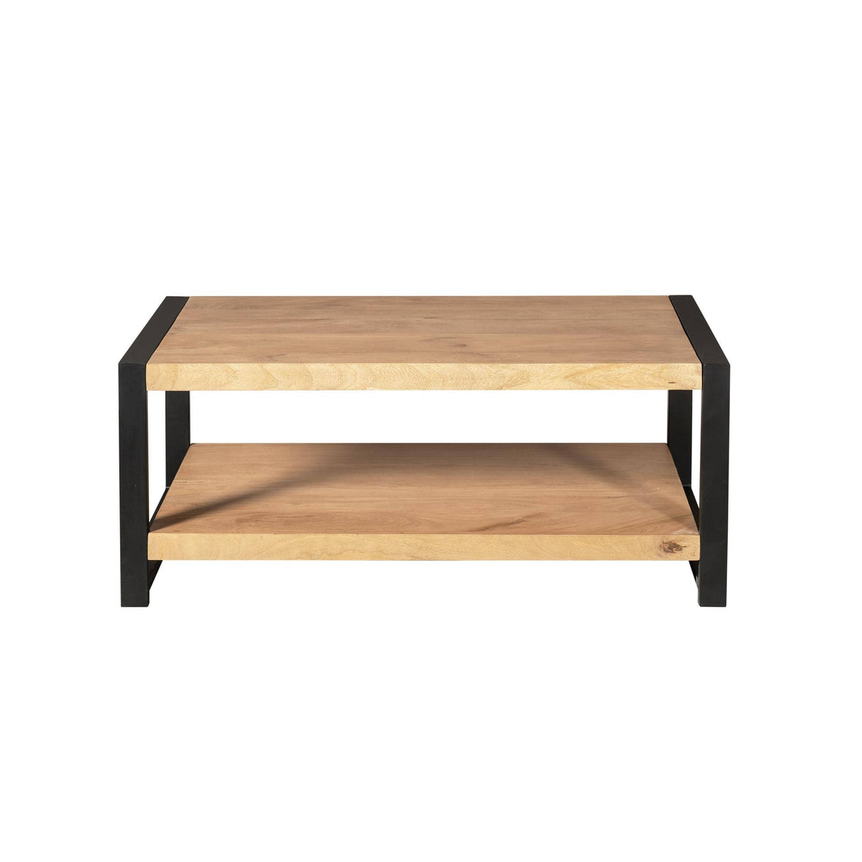 Salontafel - Naturel Mangohout - 110x60 cm - Met Handig Onderblad Coffee Tables Starfurn