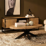 Salontafel - Ovaal - Naturel - Mangohout - 130 cm Coffee Tables Starfurn