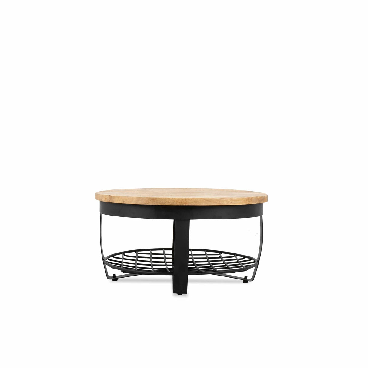 Salontafel Rond Metaal & Metalen Rek 65 Benoa