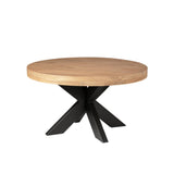 Salontafel - Rond - Naturel - Mangohout - 80 cm Coffee Tables Starfurn