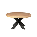 Salontafel - Rond - Naturel - Mangohout - 80 cm Coffee Tables Starfurn