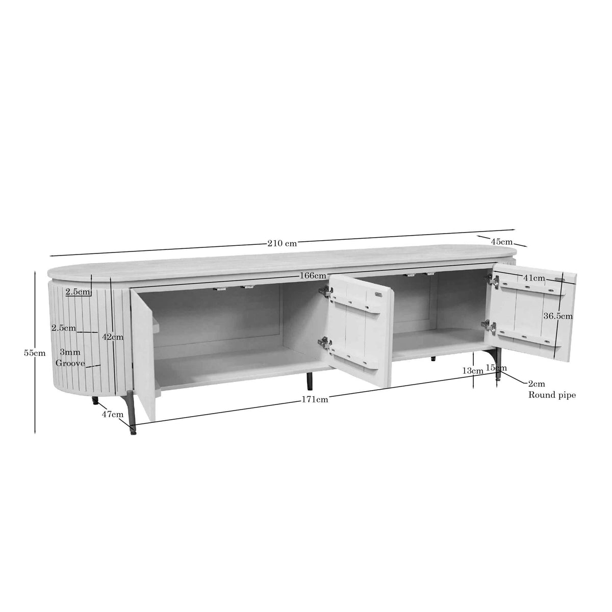 Salontafel Solana Zand Mangohout 50 cm Starfurn