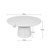 Salontafel Solana Zand Mangohout 50 cm Starfurn