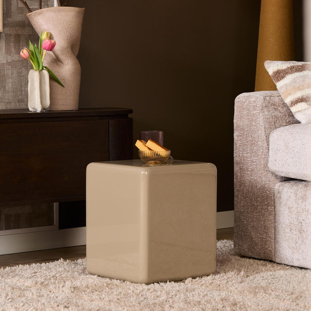 Salontafel - Vierkant - Beige - MDF - 30 cm End Tables Starfurn
