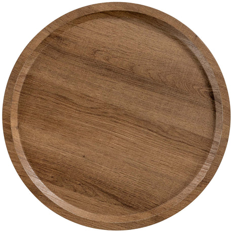 Set van twee bijzettafels met houten blad en zwart metalen frame, foto 2
