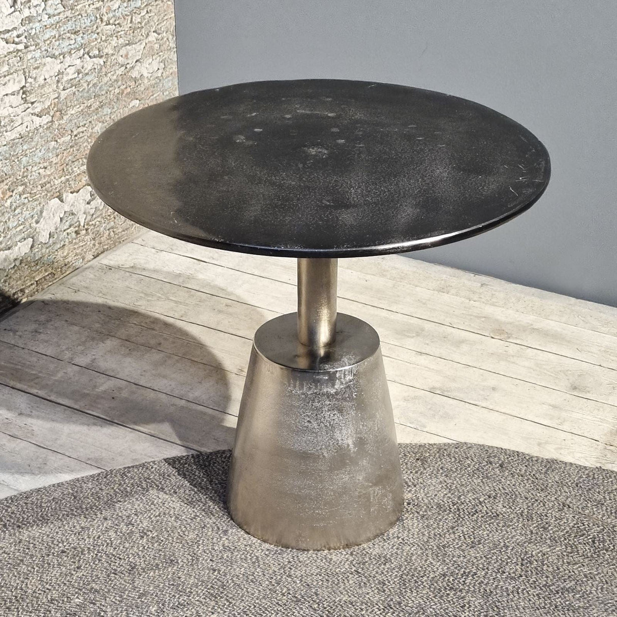 Sidetable Kian Zwart Zilver Benoa