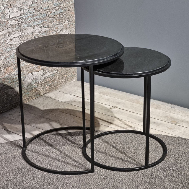 Sidetable Rond Sienna Set van 2 Benoa
