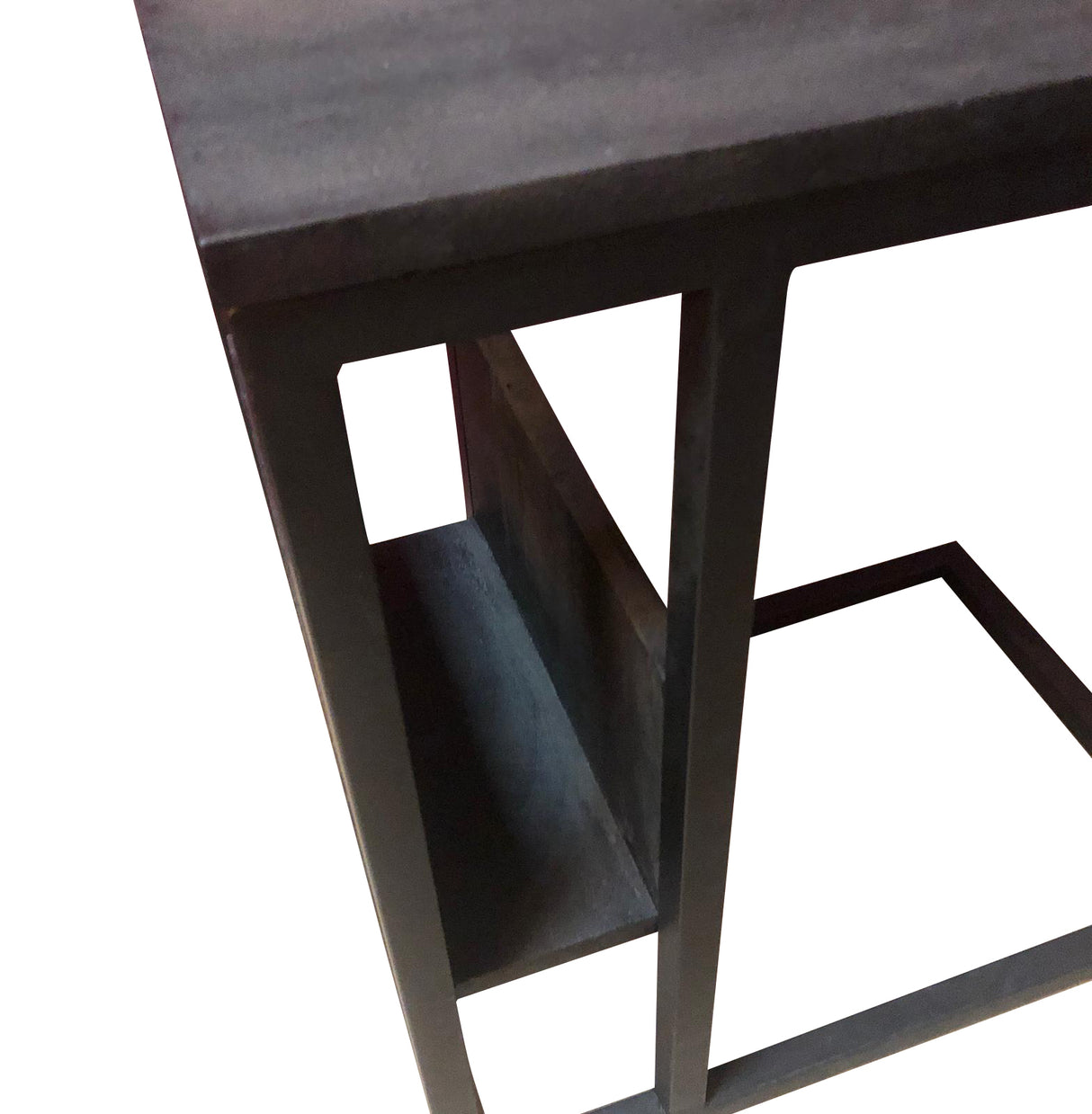 Slider - Zwart - Mangohout - Metaal - 53 cm