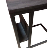 Slider - Zwart - Mangohout - Metaal - 53 cm