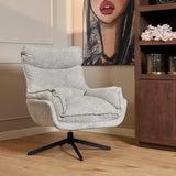 Fauteuil - Draaibaar - Lichtgrijs - Polyester