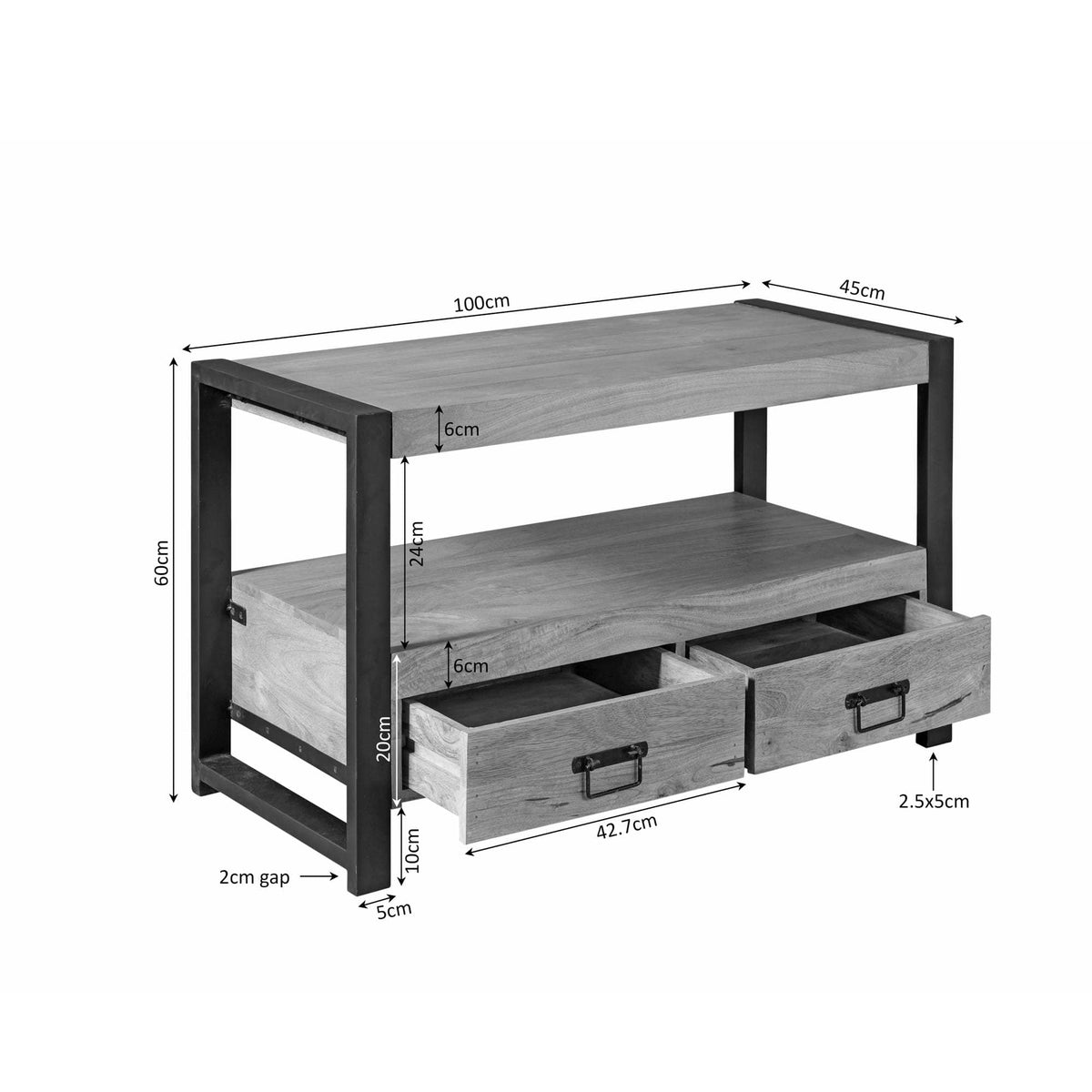 Tv meubel Britt | 100 cm Starfurn