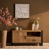 Tv meubel Britt | 110 cm | met deur en open vak Starfurn