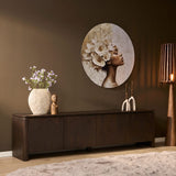 Tv meubel Dallas Bruin Mangohout 210 cm Starfurn