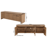 Tv meubel Dallas Naturel Mangohout 165 cm Starfurn