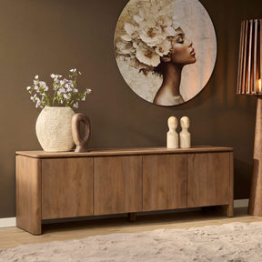 Tv meubel Dallas Naturel Mangohout 210 cm Starfurn