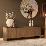 Tv meubel Dallas Naturel Mangohout 210 cm Starfurn