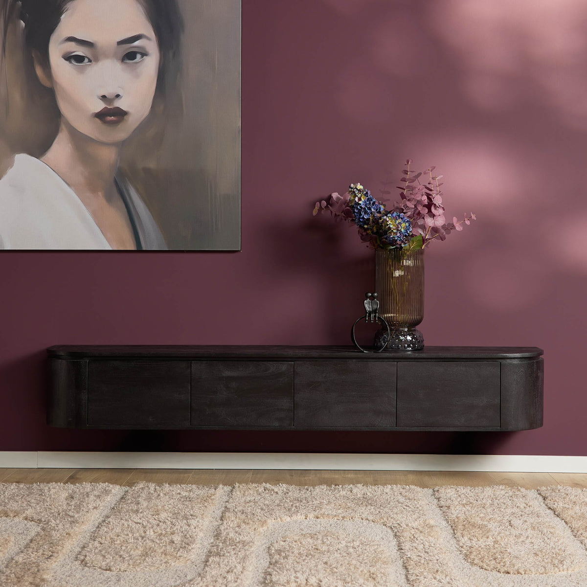 Tv meubel Excellent Black | 200 cm Starfurn