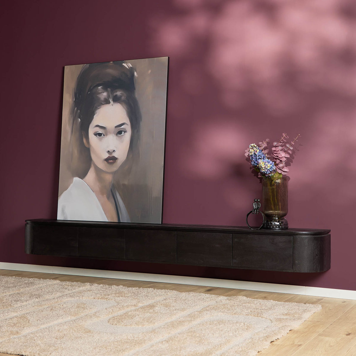 Tv meubel Excellent Black | 280 cm Starfurn