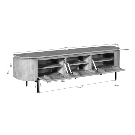 Tv meubel Excellent Sand | 160 cm Starfurn