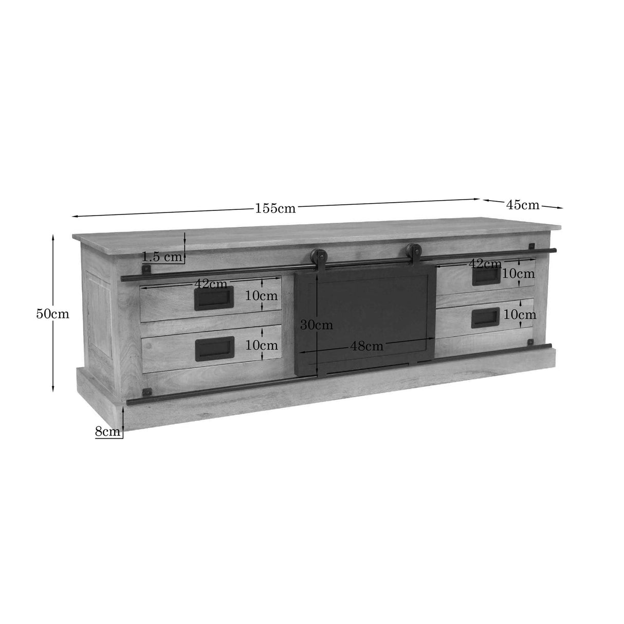 Tv meubel Fresno | 155 cm Starfurn