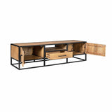 TV-meubel - Naturel Mangohout - 180 cm - 2 Deuren & 1 Lade Entertainment Centers & TV Stands Starfurn