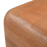 Vierkante Bijzettafel - Naturel Mangohout - 45 cm - Organische Hoeken End Tables Starfurn