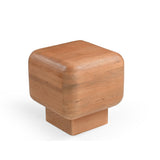 Vierkante Bijzettafel - Naturel Mangohout - 45 cm - Organische Hoeken End Tables Starfurn