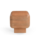 Vierkante Bijzettafel - Naturel Mangohout - 45 cm - Organische Hoeken End Tables Starfurn