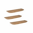 Wandplank - Naturel Mangohout - 60 cm - Set van 3 Floating Wall Shelves & Ledges Starfurn