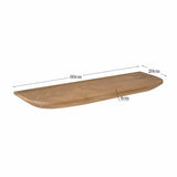 Wandplank - Naturel Mangohout - 60 cm - Set van 3 Floating Wall Shelves & Ledges Starfurn