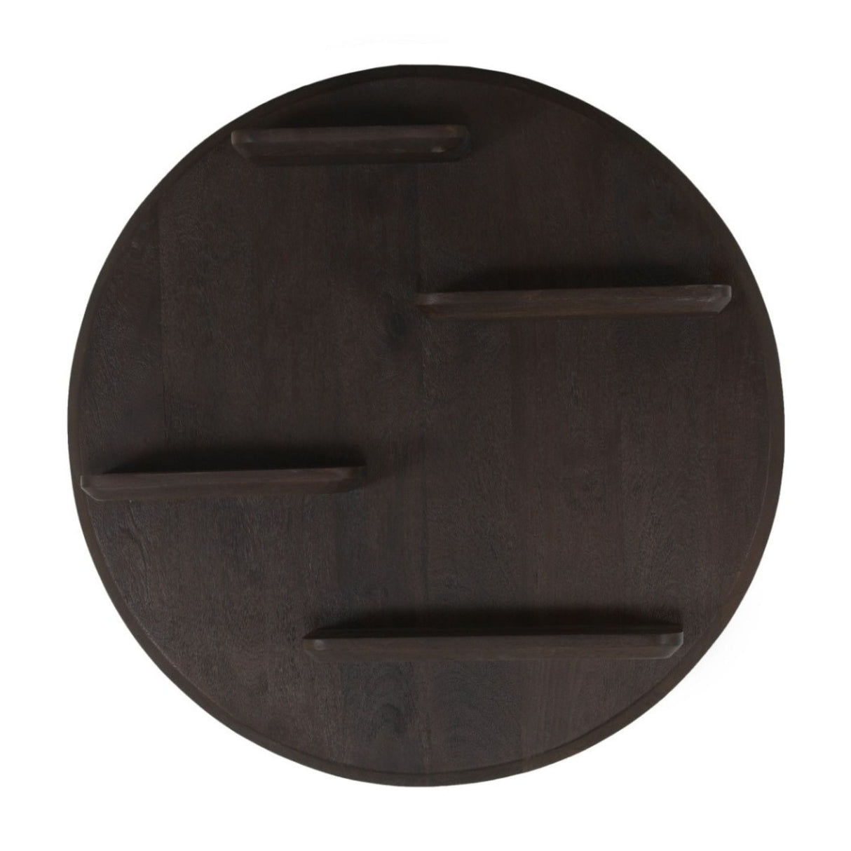 Wandrek - Rond - Bruin - Mangohout - 75 cm Floating Wall Shelves & Ledges Starfurn